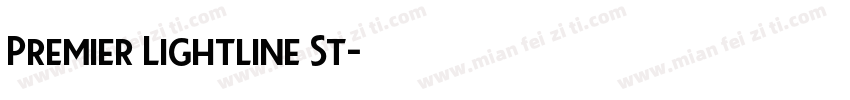Premier Lightline St字体转换